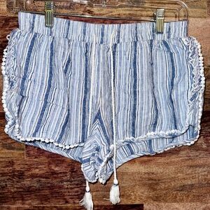 Aeropostale, Blue Striped Shorts, Size M
#0301